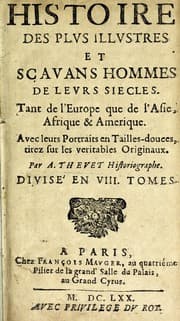 Tapa de Histoire des plus illustres et scavans hommes de leurs siecles