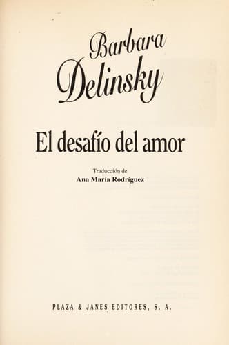 Tapa de El desafio del amor