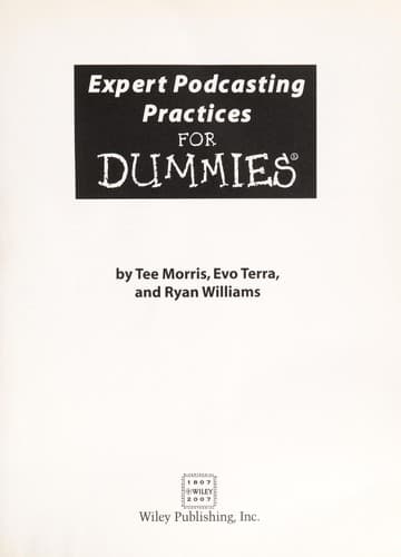 Tapa de Expert podcasting practices for dummies