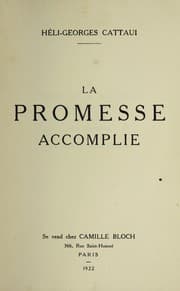 Tapa de La promesse accomplie