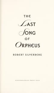 Tapa de The last song of Orpheus