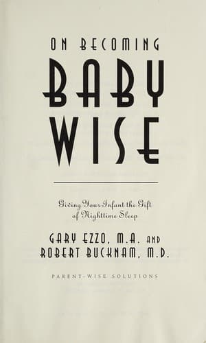 Tapa de On Becoming baby wise