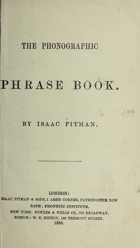 Tapa de The phonographic phrase book
