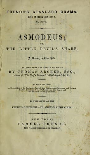 Tapa de Asmodeus; or, The little devil's share