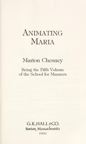 Tapa de Animating Maria