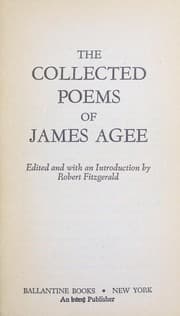 Tapa de The collected poems of James Agee
