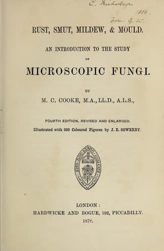 Tapa de Rust, smut, mildew and mould