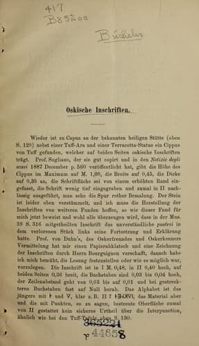 Tapa de Oskische inschriften