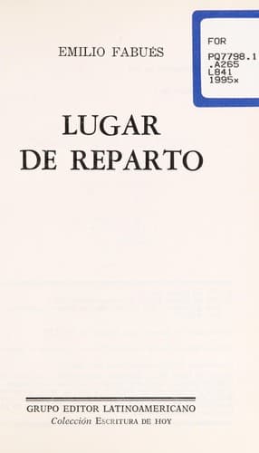 Tapa de Lugar de reparto