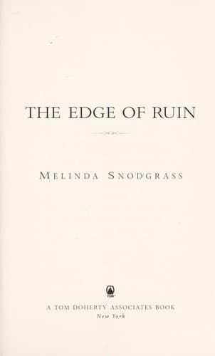 Tapa de The edge of ruin