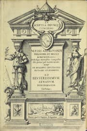 Tapa de Vlyssis Aldrovandi philosophi, et medici Bononiensis, De reliquis animalibus exanguibus libri quatuor