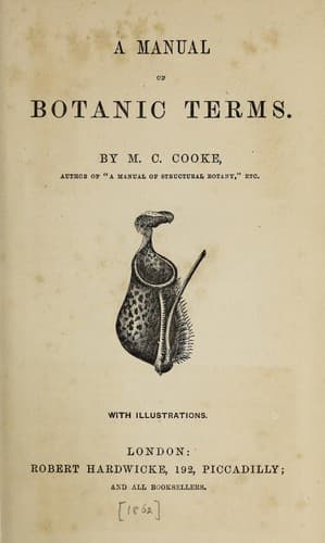 Tapa de A manual of botanic terms
