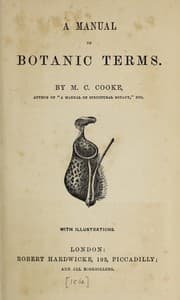 Tapa de A manual of botanic terms