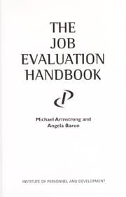 Tapa de The job evaluation handbook