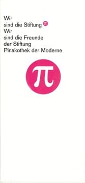 Tapa de Wir sind die Stiftung. Wir sind die Freunde der Stiftung der Pinakothek der Moderne