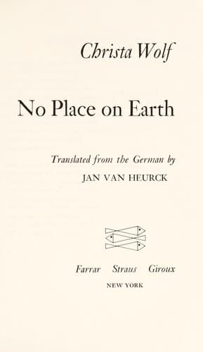 Tapa de No place on earth