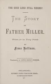 Tapa de The story of Father Miller