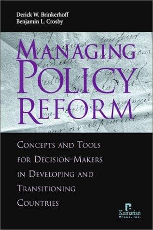 Tapa de Managing policy reform