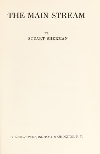 Tapa de The main stream