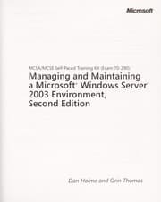 Tapa de MCSA/MCSE self-paced training kit (exam 70-290)