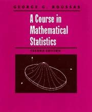 Tapa de A course in mathematical statistics