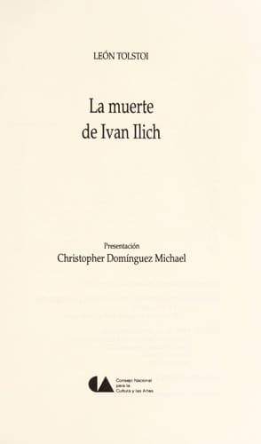 Tapa de La muerte de Ivan Ilich