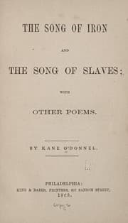 Tapa de The song of iron, and The song of slaves