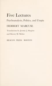 Tapa de Five lectures
