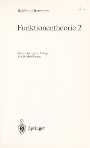 Tapa de Funktionentheorie