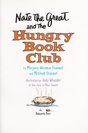 Tapa de Nate the Great and the hungry book club