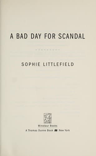 Tapa de A bad day for scandal