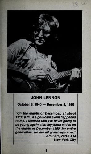 Tapa de Lennon, up close & personal