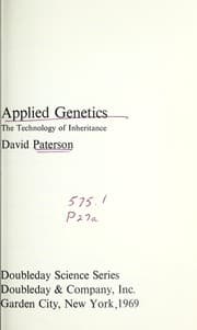 Tapa de Applied genetics