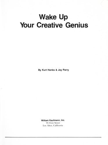Tapa de Wake up your creative genius