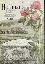 Tapa de Hoffman's farm seeds, 1926