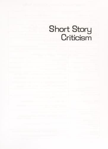 Tapa de Short story criticism