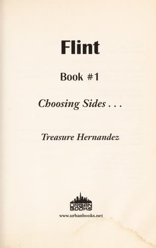 Tapa de Flint Book 1 Choosing Sides