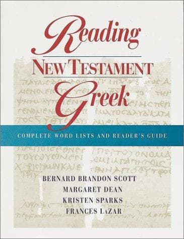 Tapa de Reading New Testament Greek