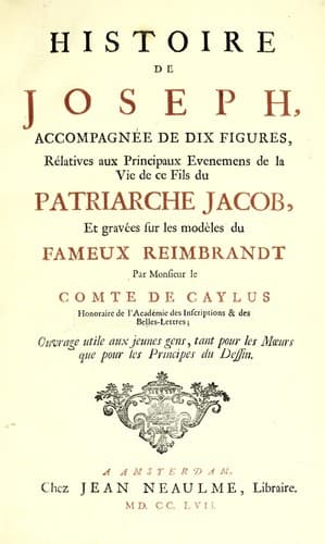 Tapa de Histoire de Joseph