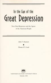 Tapa de In the eye of the Great Depression
