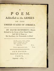 Tapa de A poem addressed to the armies of the United States of America