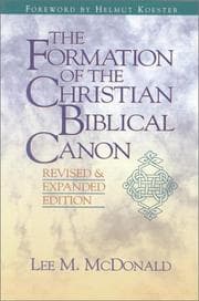 Tapa de The formation of the Christian biblical canon