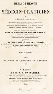 Tapa de Biblioth©·que du m©♭decin-praticien ou r©♭sum©♭ g©♭n©♭ral de tous les ouvrages de clinique m©♭dicale et chirurgicale, do toutes les monographies, de tous les m©♭moires de m©♭decine et de chirurgie pratiques, anciens et modernes, publi©♭s en France et ©  l'©♭tranger