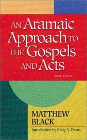Tapa de An Aramaic approach to the Gospels and Acts