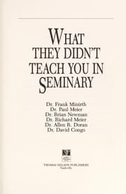 Tapa de What they didn't teach you in seminary
