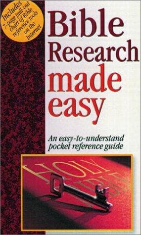 Tapa de Bible Research Made Easy