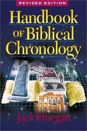 Tapa de Handbook of biblical chronology