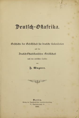 Tapa de Deutsch-Ostafrika