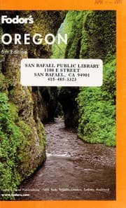 Tapa de Fodor's Oregon