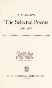 Tapa de The selected poems, 1951-1977